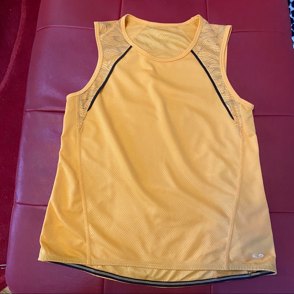 C9 Champion orange breathable workout tank top
